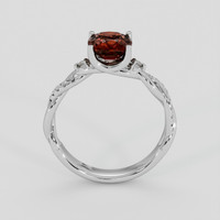 2.69 Ct. Orangish Brown Sapphire Ring, 14K White Gold 3