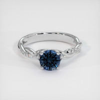 1.14 Ct. Sapphire Ring, 14K White Gold 1