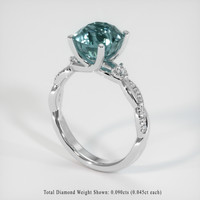4.60 Ct. Sapphire Ring, 14K White Gold 2