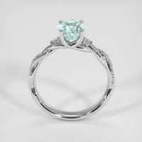 1.79 Ct. Bluish Green Sapphire Ring, 14K White Gold 3