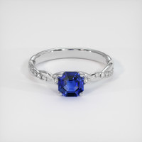 1.47 Ct. Sapphire Ring, 18K White Gold 1