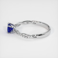 0.53 Ct. Sapphire Ring, 18K White Gold 4