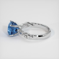 2.68 Ct. Sapphire Ring, 18K White Gold 4