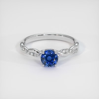 0.94 Ct. Sapphire Ring, 18K White Gold 1
