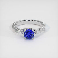 1.31 Ct. Sapphire Ring, 18K White Gold 1