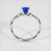 0.81 Ct. Blue Sapphire Ring, 18K White Gold 3