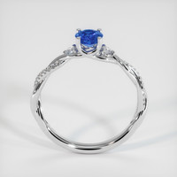 0.77 Ct. Sapphire Ring, 18K White Gold 3