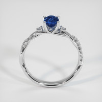 0.98 Ct. Blue Sapphire Ring, 18K White Gold 3