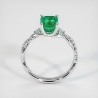 1.62 Ct. Emerald Ring, 18K White Gold 3