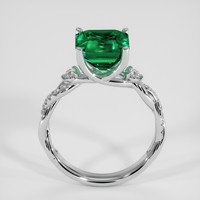 2.94 Ct. Emerald Ring, 18K White Gold 3