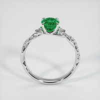 1.09 Ct. Emerald Ring, 18K White Gold 3