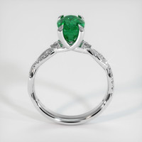 1.55 Ct. Emerald Ring, 18K White Gold 3