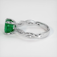 1.55 Ct. Emerald Ring, 18K White Gold 4