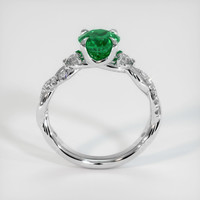 1.20 Ct. Emerald Ring, 18K White Gold 3