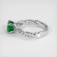 1.20 Ct. Emerald Ring, 18K White Gold 4