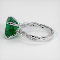 4.85 Ct. Emerald Ring, 18K White Gold 4