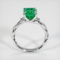 Pave Emerald Ring 1.97 Ct., 18K White Gold Preview
