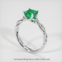1.65 Ct. Emerald Ring, 18K White Gold 2