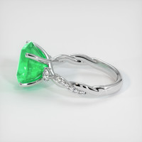 4.62 Ct. Emerald Ring, 18K White Gold 4