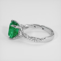 3.37 Ct. Emerald Ring, 18K White Gold 4