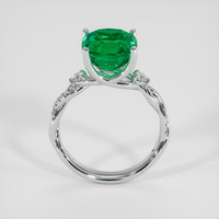 4.55 Ct. Emerald Ring, 18K White Gold 3