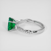 2.02 Ct. Emerald Ring, 18K White Gold 4