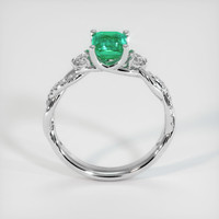 0.91 Ct. Emerald Ring, 18K White Gold 3