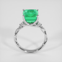 5.21 Ct. Emerald Ring, 18K White Gold 3