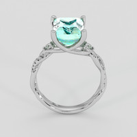 3.42 Ct. Emerald Ring, 18K White Gold 3