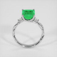 2.25 Ct. Emerald Ring, 18K White Gold 3