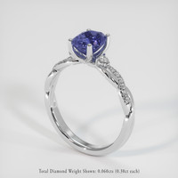 1.30 Ct. Gemstone Ring, 18K White Gold 2