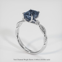 2.21 Ct. Gemstone Ring, 18K White Gold 2