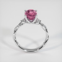 1.73 Ct. Pink Sapphire Ring, 18K White Gold 3