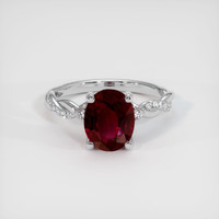 Ruby Ring 3.02 Ct., 18K White Gold Preview
