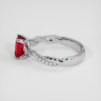 1.16 Ct. Ruby Ring, 18K White Gold 4