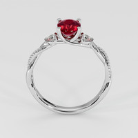 1.26 Ct. Ruby Ring, 18K White Gold 3