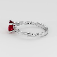 1.26 Ct. Ruby Ring, 18K White Gold 4
