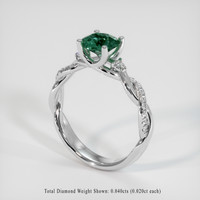 1.12 Ct. Bi Color Sapphire Ring, 18K White Gold 2