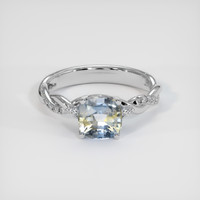 2.76 Ct. Bi Color Sapphire Ring, 18K White Gold 1