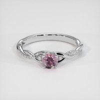 0.60 Ct. Sapphire Ring, 18K White Gold 1