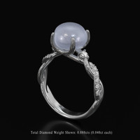 5.40 Ct. Sapphire Ring, 18K White Gold 2