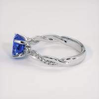 1.93 Ct. Blue Sapphire Ring, 18K White Gold 4