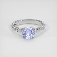 2.13 Ct. Sapphire Ring, 18K White Gold 1