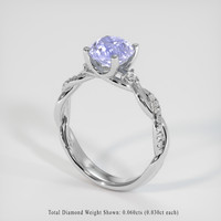 2.13 Ct. Sapphire Ring, 18K White Gold 2