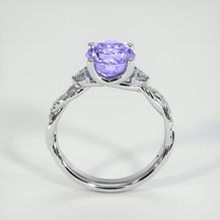 2.80 Ct. Purple Sapphire Ring, 18K White Gold 3