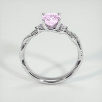 1.37 Ct. Pink Sapphire Ring, 18K White Gold 3