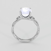 4.29 Ct. Blue Sapphire Ring, 18K White Gold 3