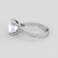 4.29 Ct. Blue Sapphire Ring, 18K White Gold 4