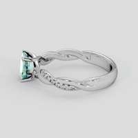 1.13 Ct. Bi Color / Parti Sapphire Ring, 18K White Gold 4
