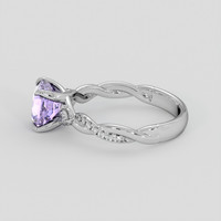 1.52 Ct. Purple Sapphire Ring, 18K White Gold 4